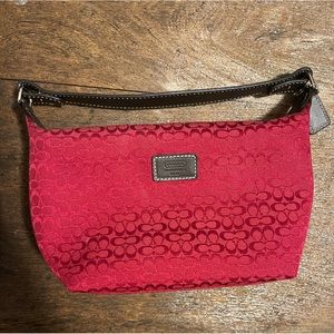 Coach red mini purse super cute